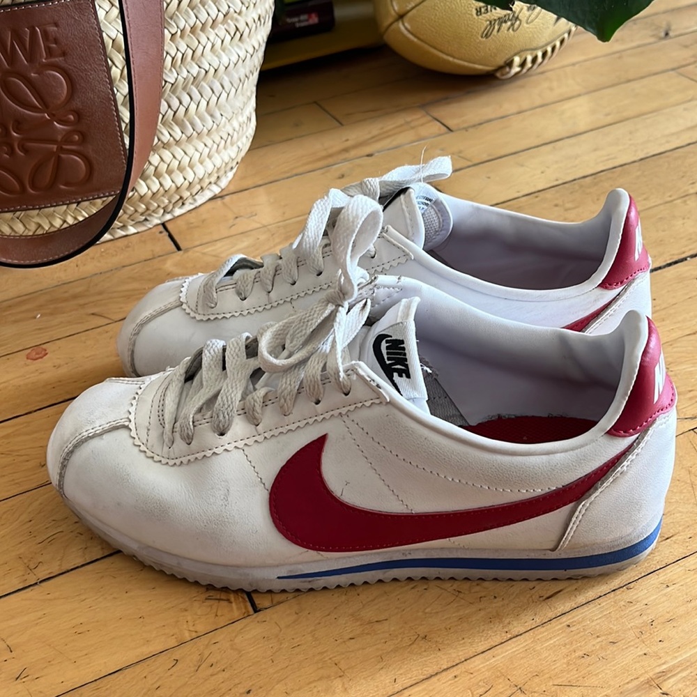 Nike Classic Cortez Sneaker - Red and Blue